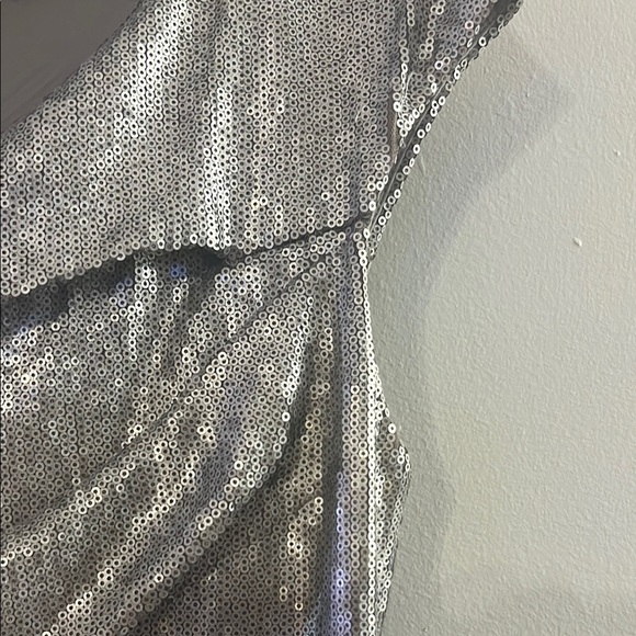 Donna Karan - Silver Sequin Dress size 8 - Picture 4 of 9